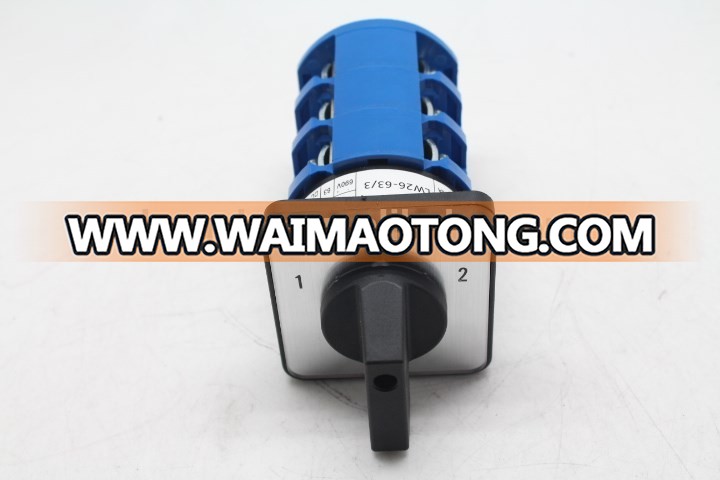 China golden supplier hot selling LW26 rotary switch 10A 20A 25A 32A 63A 125A 3Position cam / changeover switch